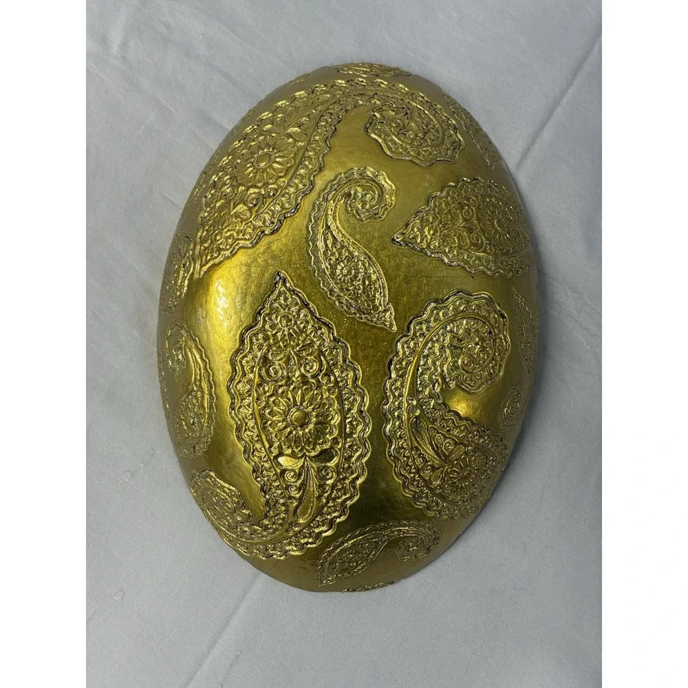 Red Pomegranate Etched Tableware Created By Hand Paisley Pattern Hand Decorated
